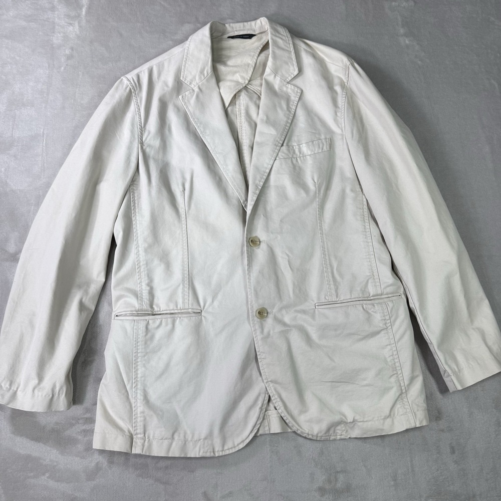 Banana Republic 100% Cotton Safari Blazer Size XL Beige Made in India